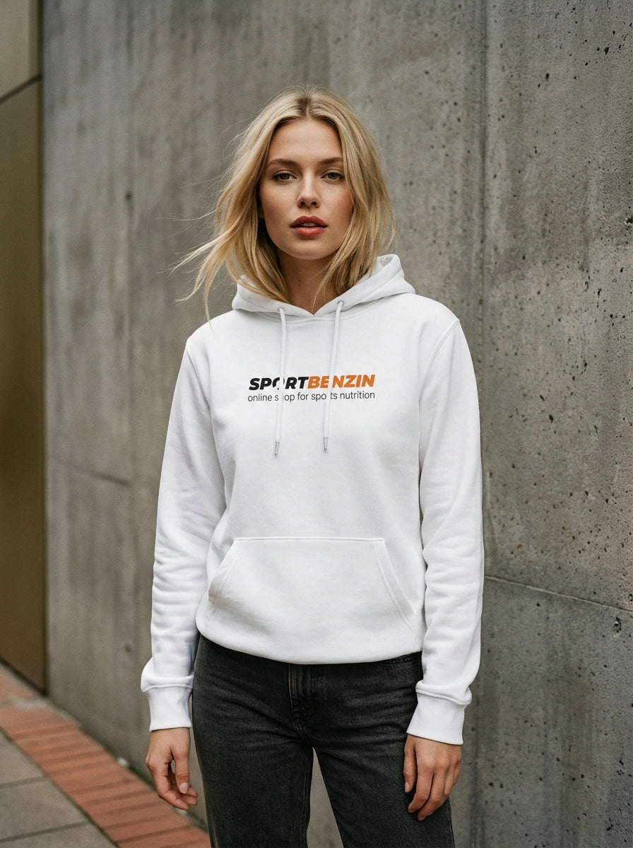 SPORTBENZIN Hoodie weiß - Image 4