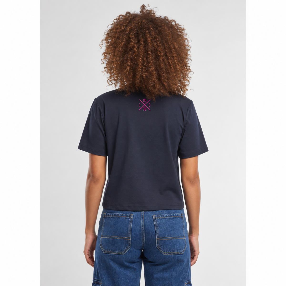 T- Shirt 8070CC Damen Loose Fit Tee Navy