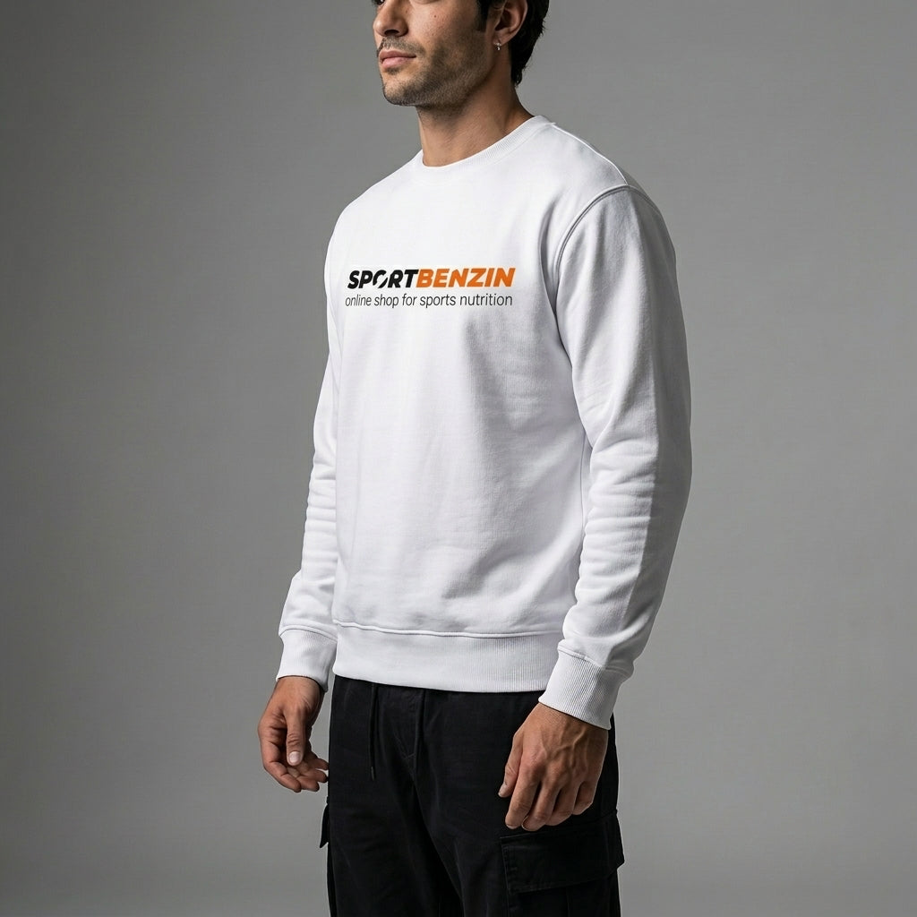 SPORTBENZIN Crewneck weiss