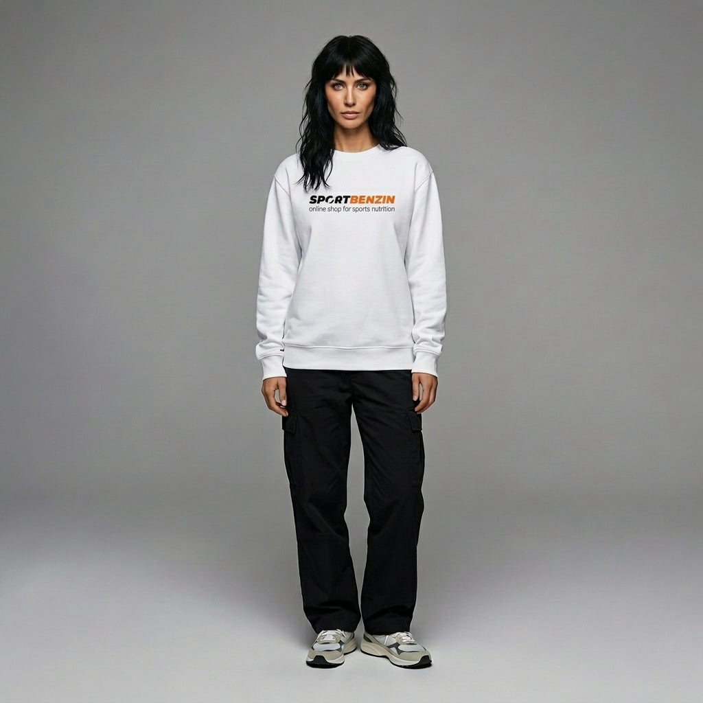 SPORTBENZIN Crewneck weiss