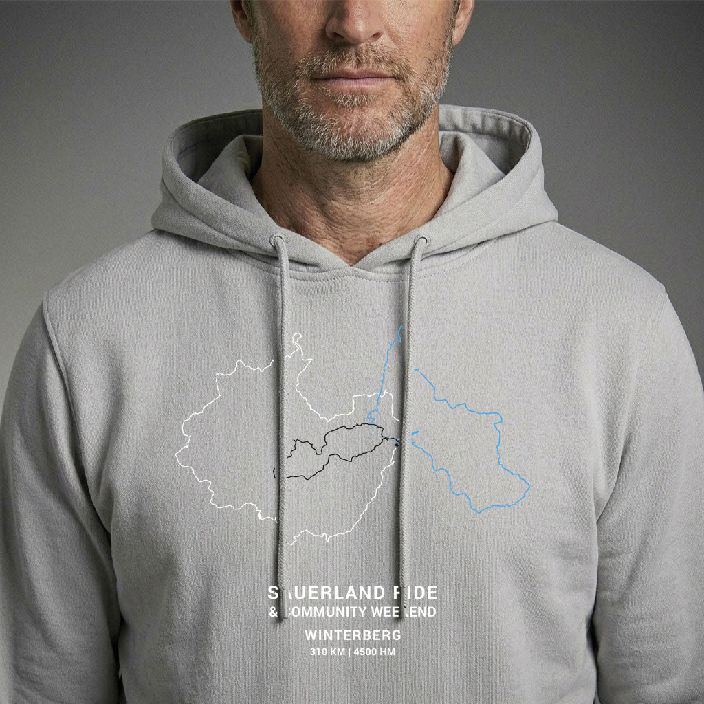 SauerlandRIDE - 3 Routen Hoodie lightasphalt