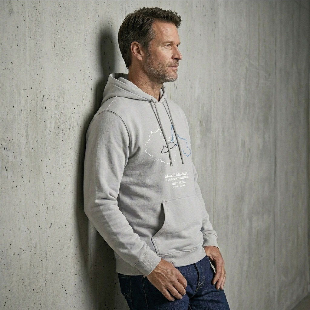 SauerlandRIDE - 3 Routen Hoodie lightasphalt