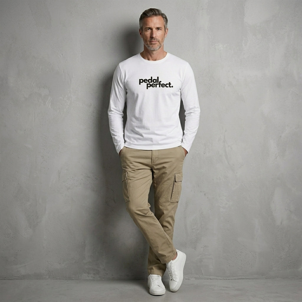 Pedal Perfect Longsleeve Logo gross