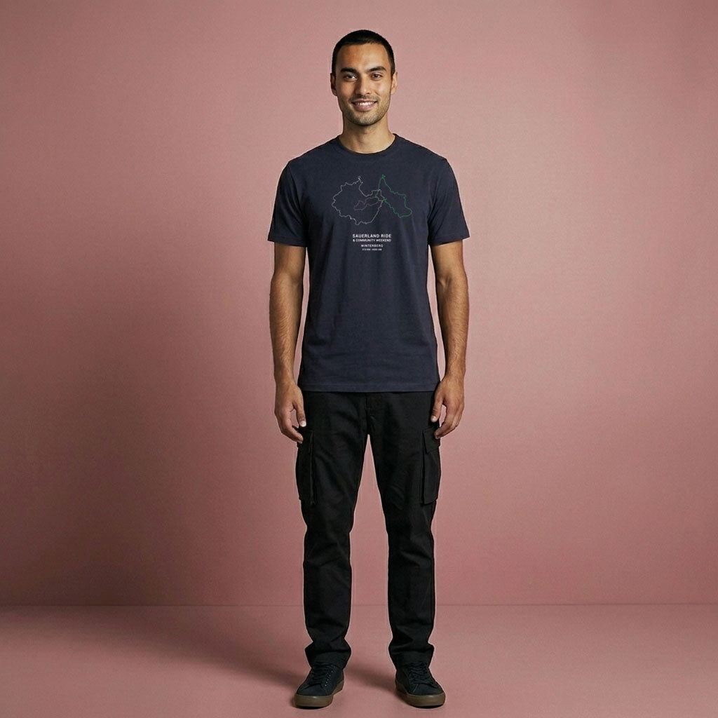 SauerlandRIDE - 3 Routen T-Shirt navy