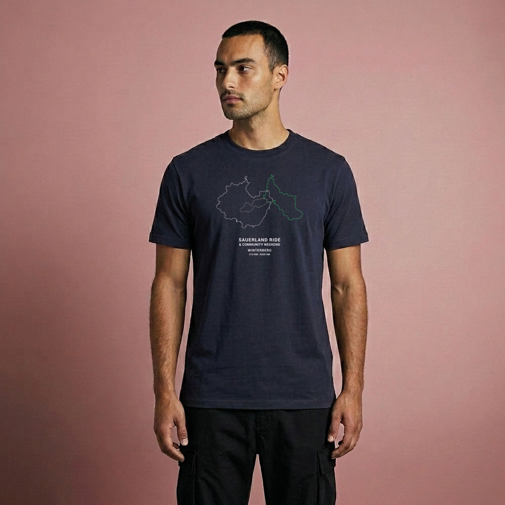 SauerlandRIDE - 3 Routen T-Shirt navy
