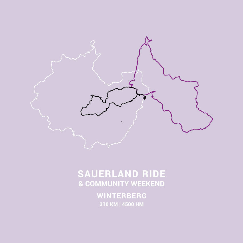 SauerlandRIDE - 3 Routen T-Shirt lila