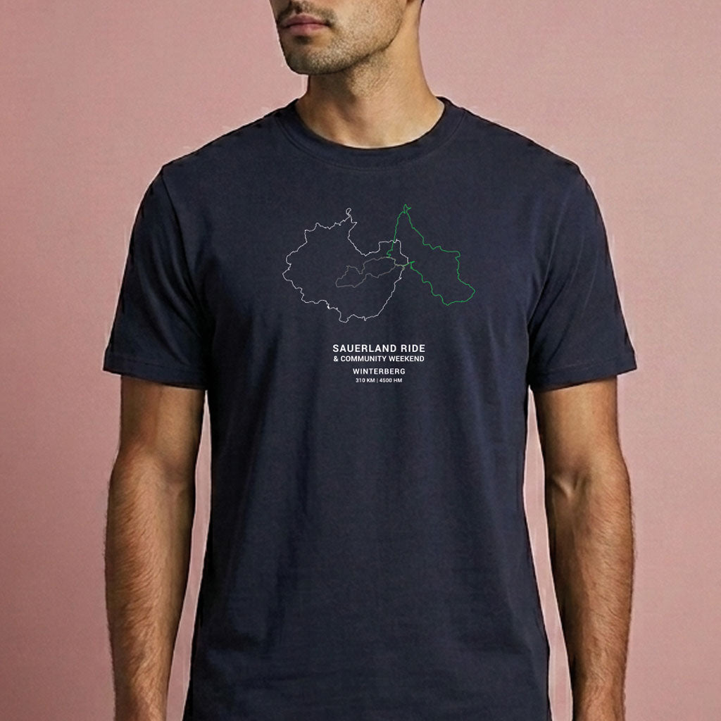 SauerlandRIDE - 3 Routen T-Shirt navy
