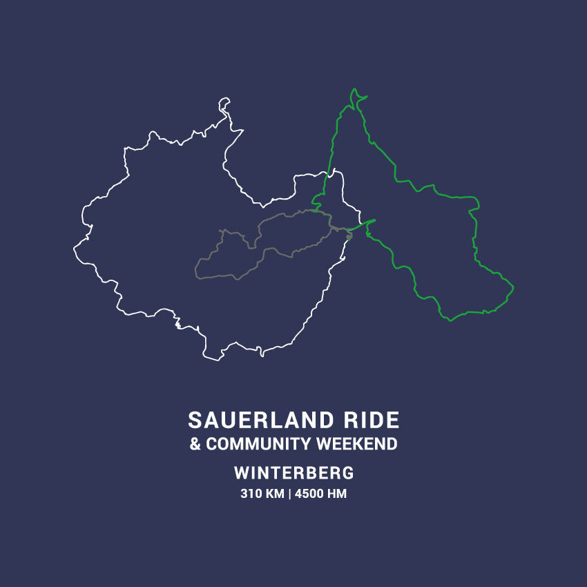 SauerlandRIDE - 3 Routen T-Shirt navy