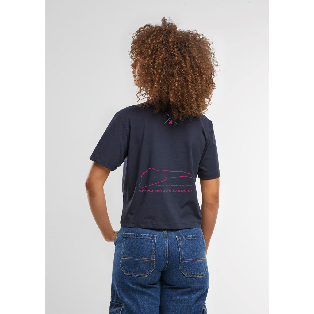 T- Shirt 8070CC Damen Loose Fit Tee Navy