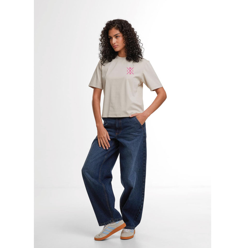 T- Shirt 8070CC Damen Loose Fit Tee Cloud