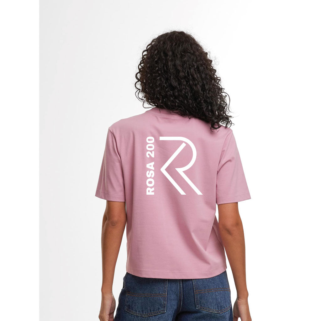 T- Shirt PASTA-PASSIONE- PELOTON Loose Fit Tee Dustypink