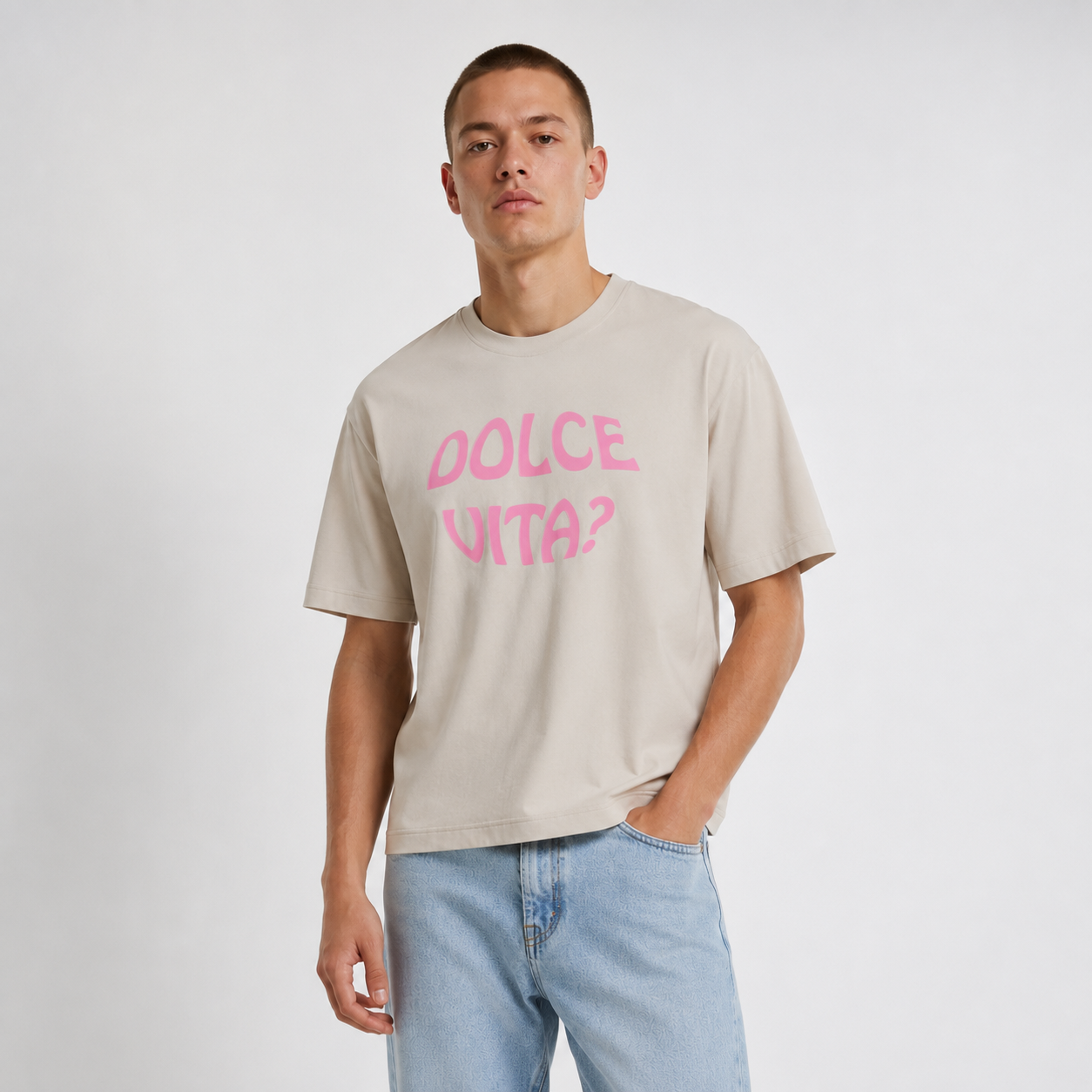 T- Shirt DOLCE VITA Loose Fit Tee Cloud