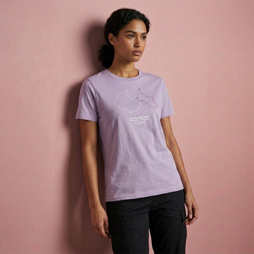 SauerlandRIDE - 3 Routen T-Shirt lila