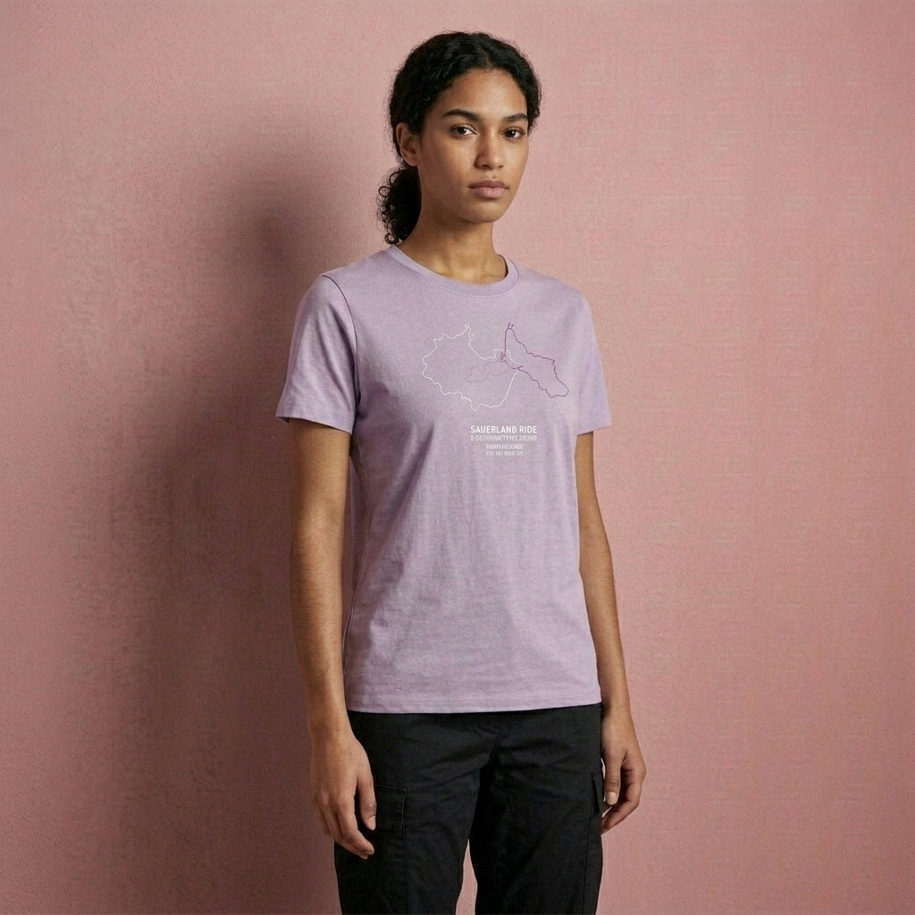 SauerlandRIDE - 3 Routen T-Shirt lila