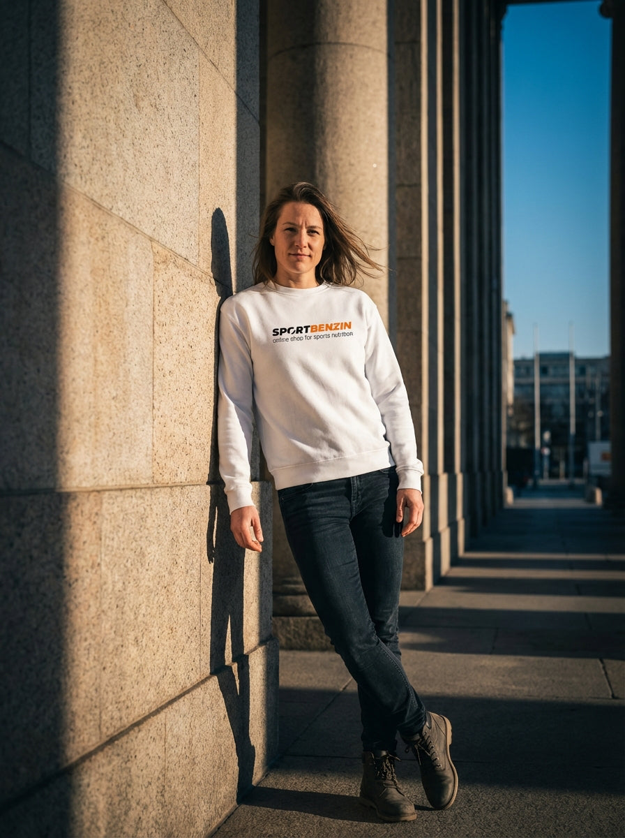 SPORTBENZIN Crewneck weiss