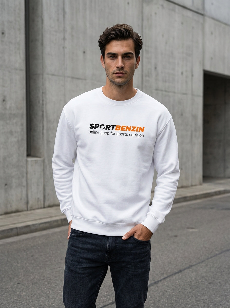 SPORTBENZIN Crewneck weiss