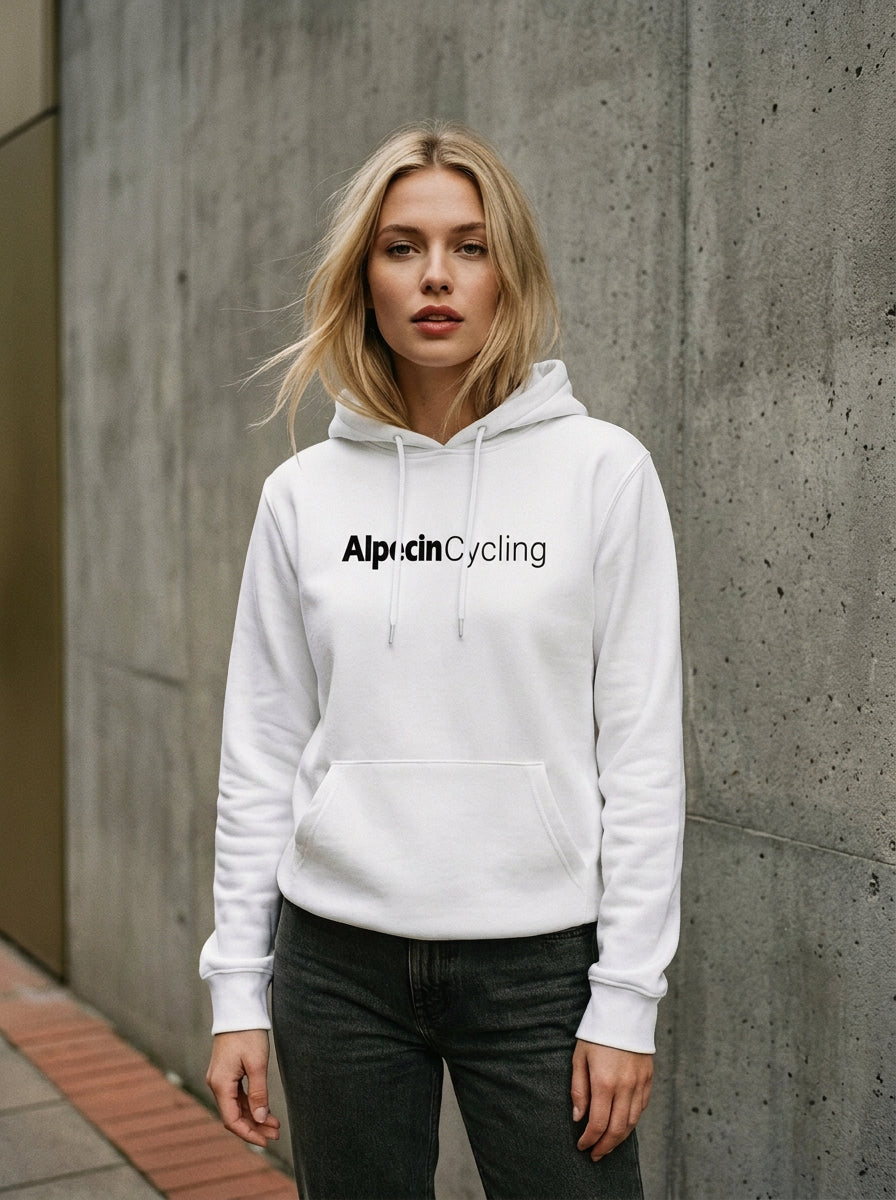 Alpecin Cycling Hoodie weiß