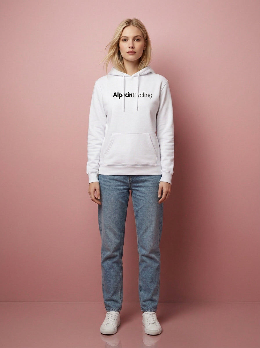 Alpecin Cycling Hoodie weiß