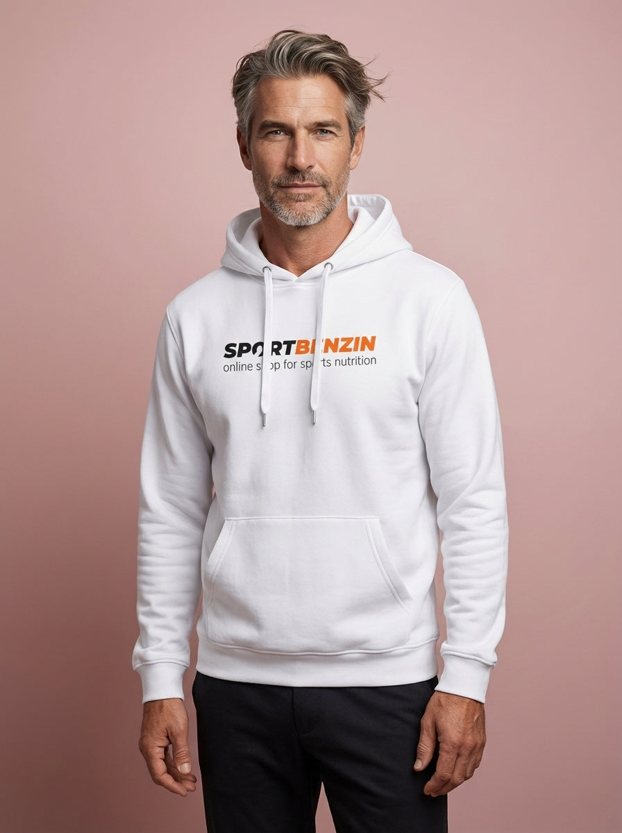 SPORTBENZIN Hoodie weiß