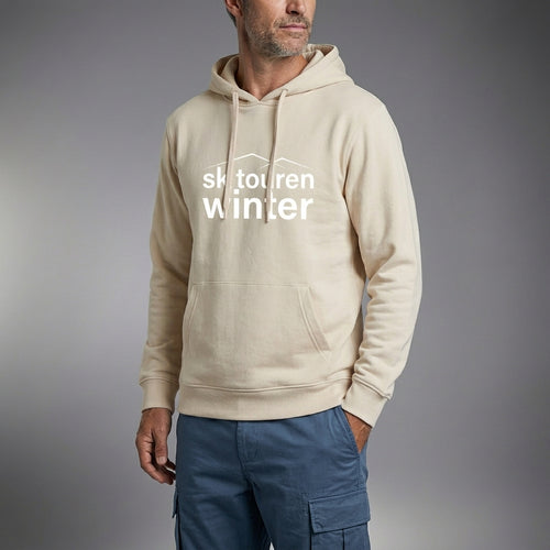 #DEINskitourenwinter Hoodie sand