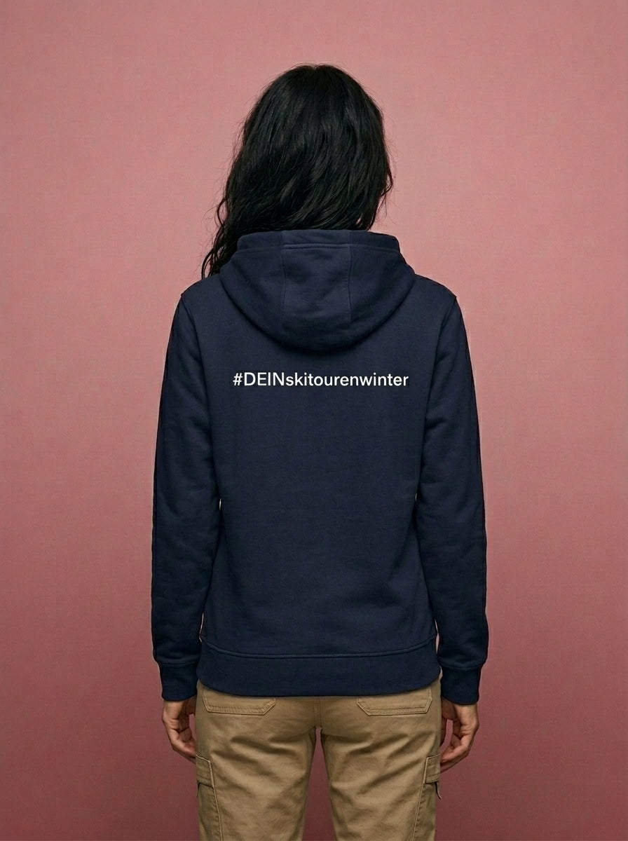 #DEINskitourenwinter Hoodie navy