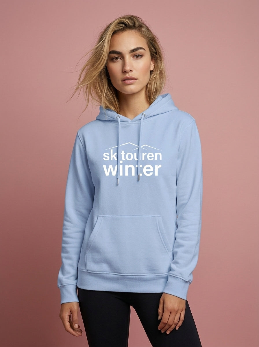#DEINskitourenwinter Hoodie skyblue