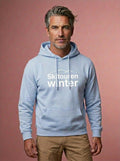 #DEINskitourenwinter Hoodie skyblue