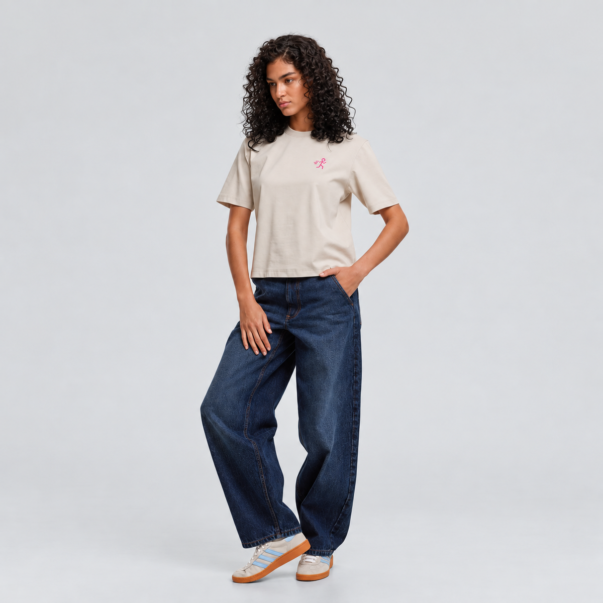 Run Loose Fit Tee Damen