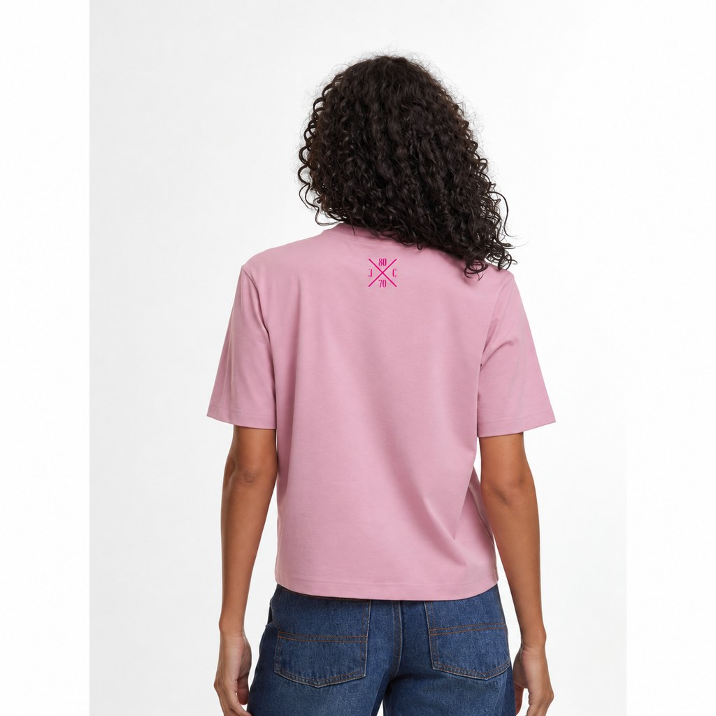 T- Shirt 8070CC Damen Loose Fit Tee Dustypink