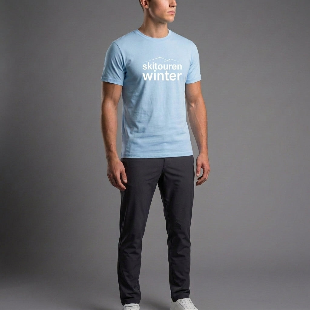 #DEINskitourenwinter T-Shirt skyblue