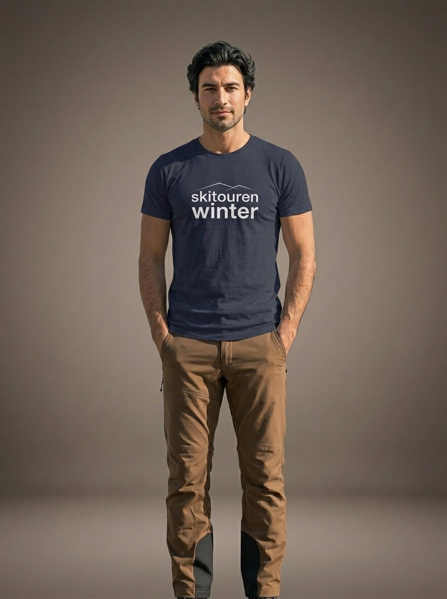 #DEINskitourenwinter T-Shirt navy