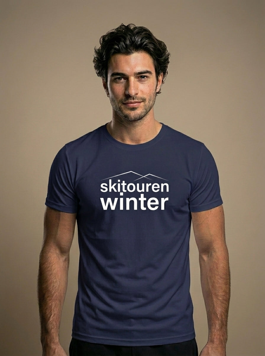 #DEINskitourenwinter T-Shirt navy