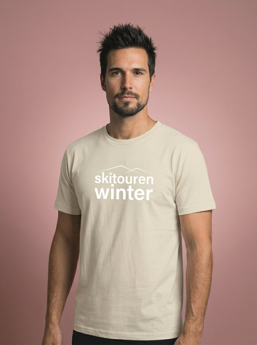#DEINskitourenwinter T-Shirt sand