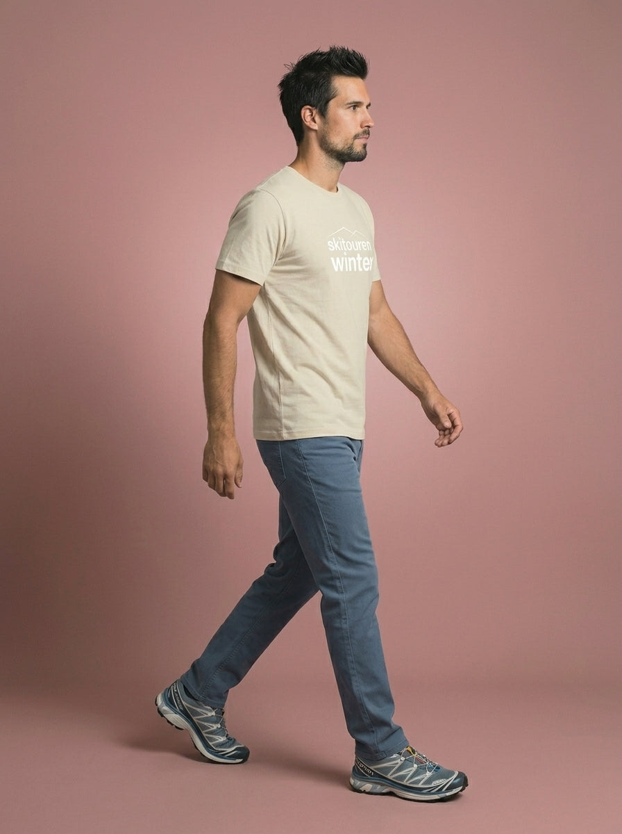 #DEINskitourenwinter T-Shirt sand