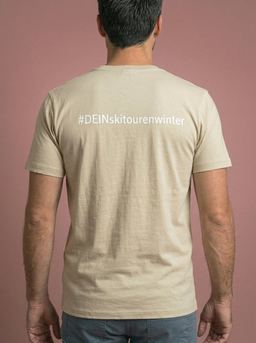 #DEINskitourenwinter T-Shirt sand