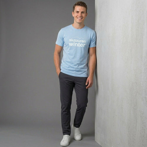 #DEINskitourenwinter T-Shirt skyblue